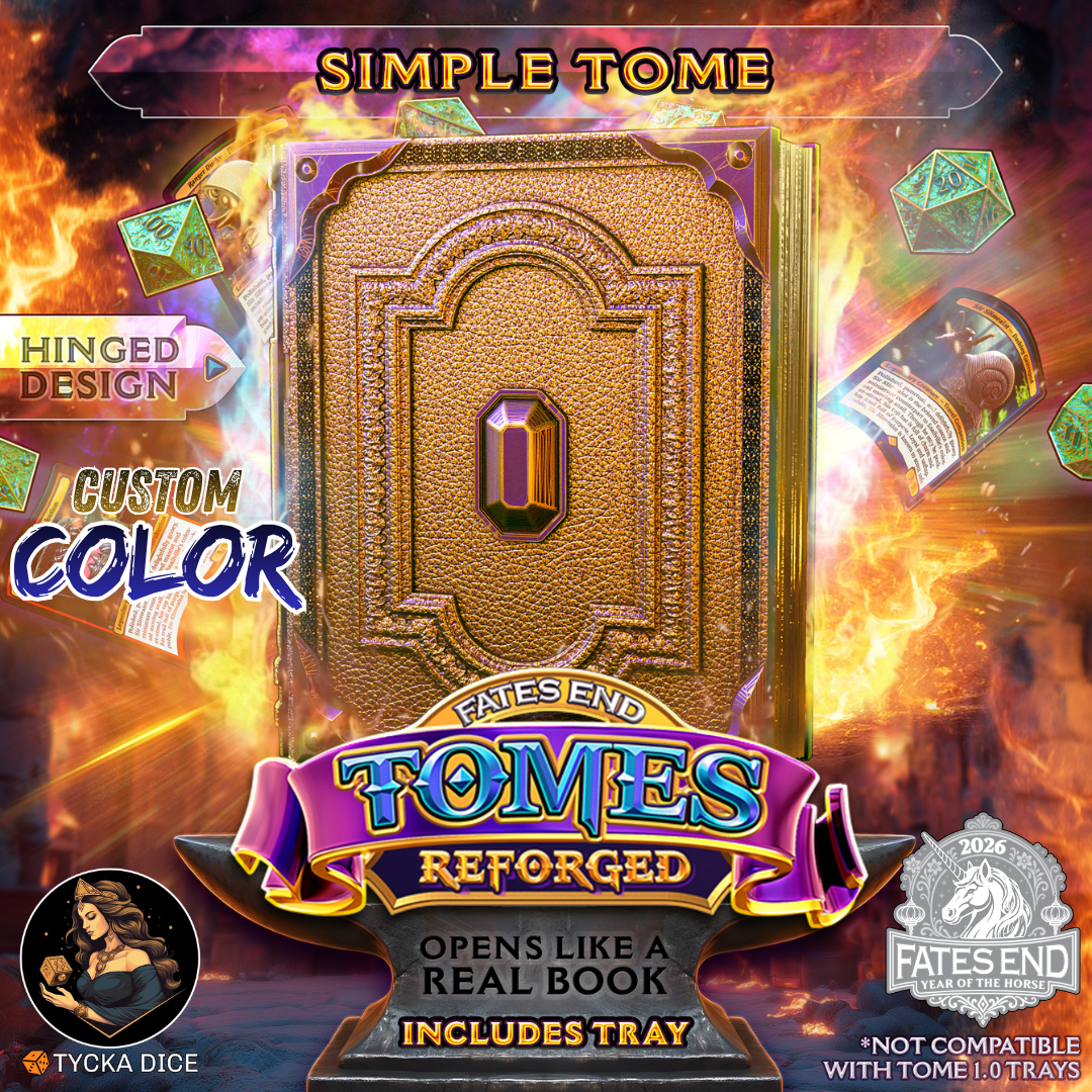 Simple Tome Reforged - 3D Printed TTRPG Storage | TYCKA DICE