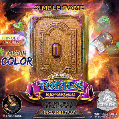 Simple Tome Reforged - 3D Printed TTRPG Storage | TYCKA DICE