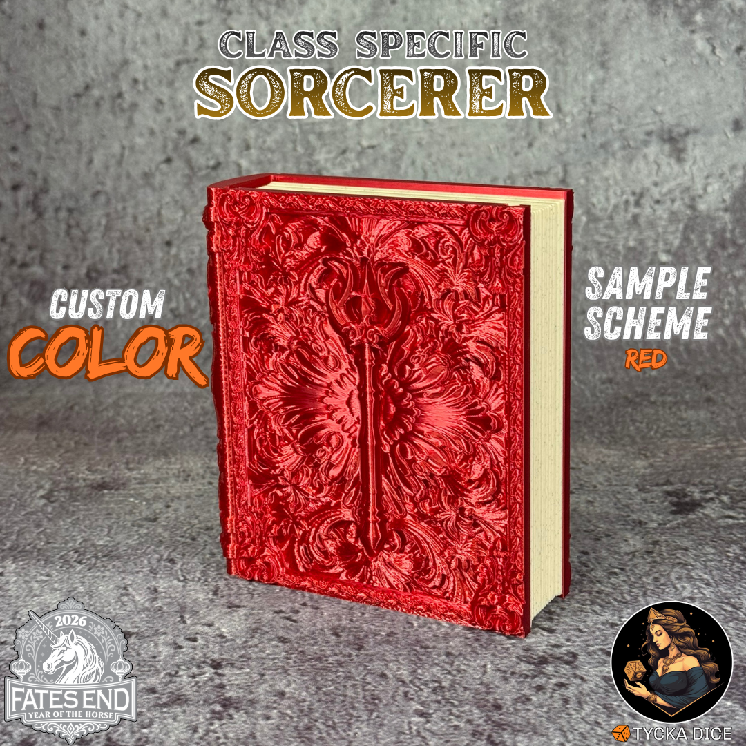 Sorcerer Tome - Custom Colour Example | TYCKA DICE
