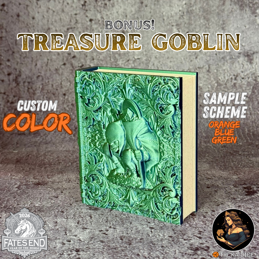 Treasure Goblin Tome - Custom Colour Example | TYCKA DICE