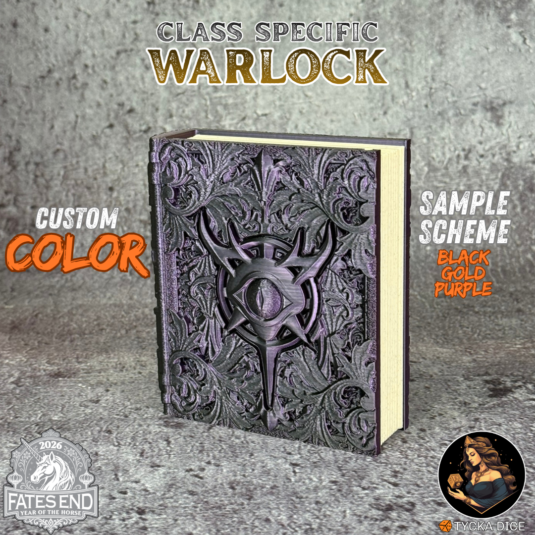 Warlock Tome - Custom Colour Example | TYCKA DICE