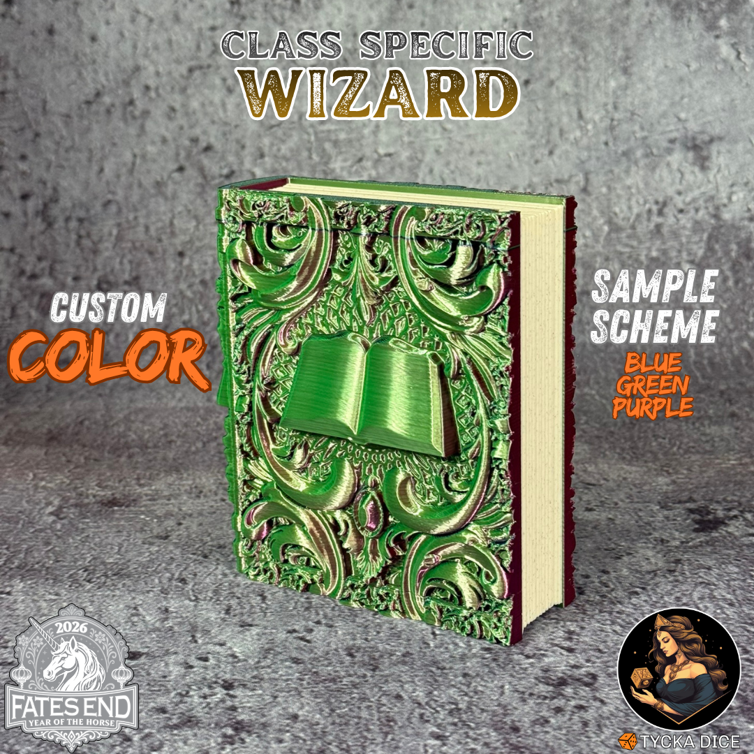 Wizard Tome - Custom Colour Example | TYCKA DICE