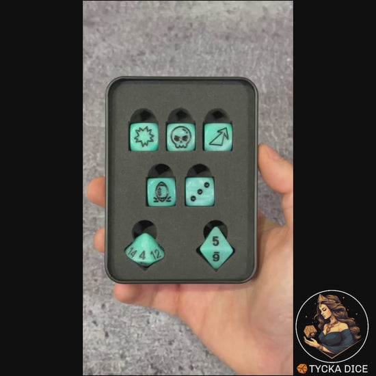 Fantasy Football Dice Ice Blue - Product Video | TYCKA DICE
