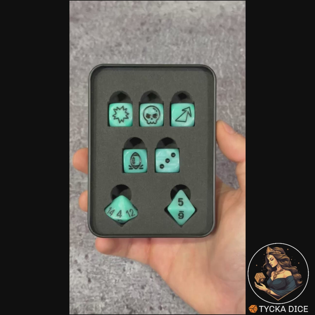 Fantasy Football Dice Ice Blue - Product Video | TYCKA DICE