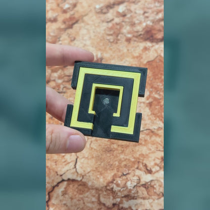 Easy Magnet square bases magnet centering tool: setting the polarity and gluing magnets into 50, 40, 25 and 20 mm square bases