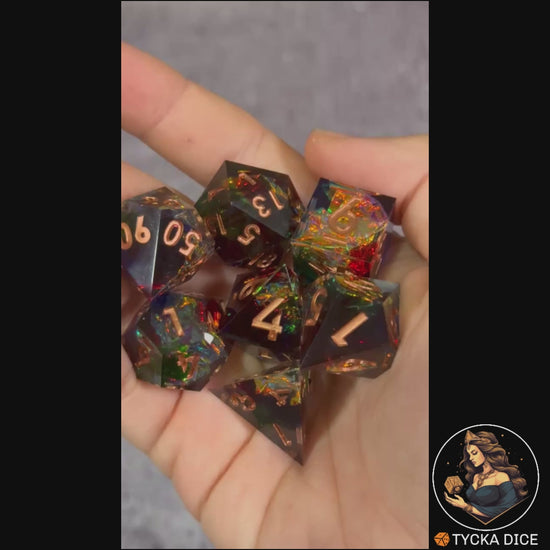 Legend Dice - Finnegan RPG Dice Set - Product Video | TYCKA DICE