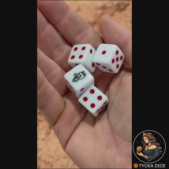 EXCLUSIVE - Occult Rush - Video | White & Red D6 Rolling | TYCKA DICE