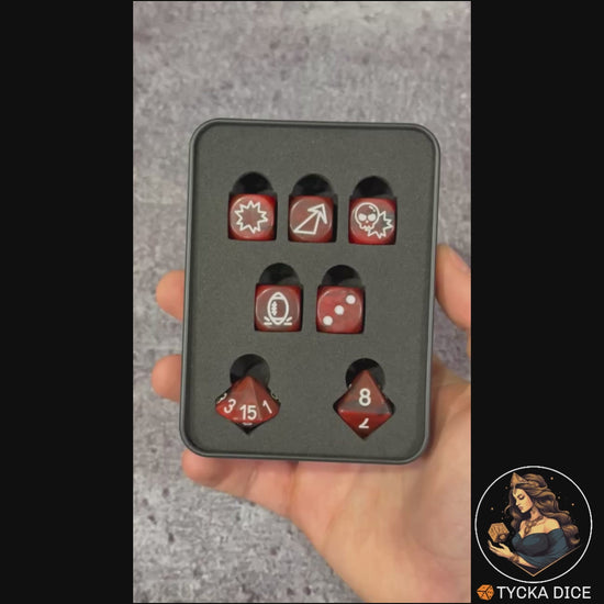 Fantasy Football Dice Classic Red - Product Video | TYCKA DICE