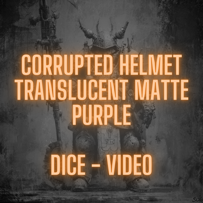 Casco Corrupto - Morado Mate Translúcido | DICE