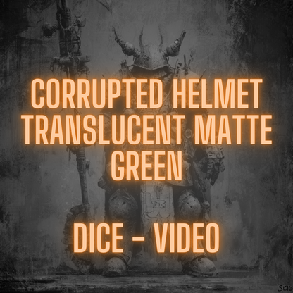 Corrupted Helmet - Translucent Matte Green | DICE