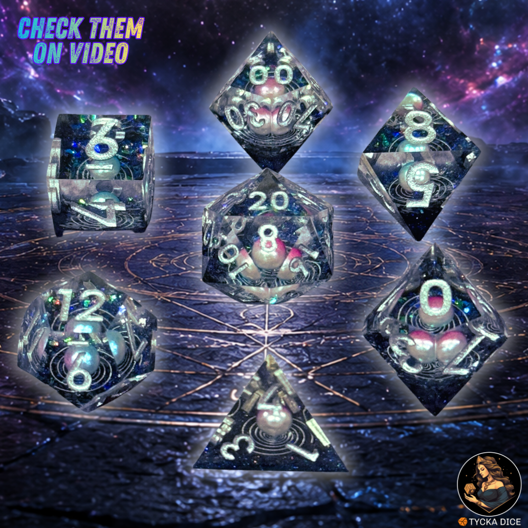 Legend Dice - Quantum RPG Dice Set - Detail | TYCKA DICE
