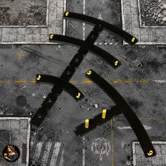 Battleline Radius Gauge 4-in-1 | 3D Printed Wargame Measuring Tool | TYCKA DICE