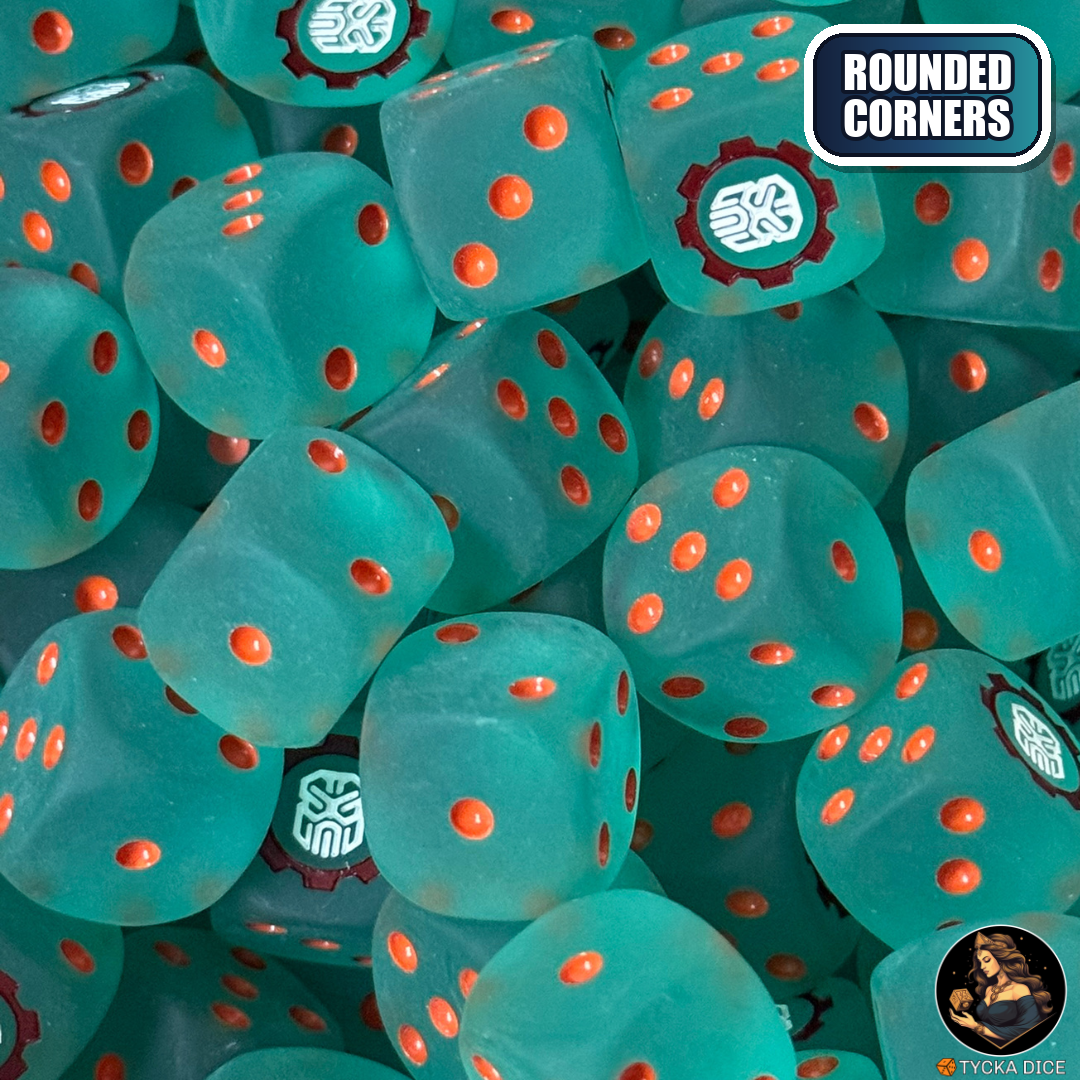 Runeforge Alliance Dice Set — sci-fi wargame dice, rounded corners | TYCKA DICE
