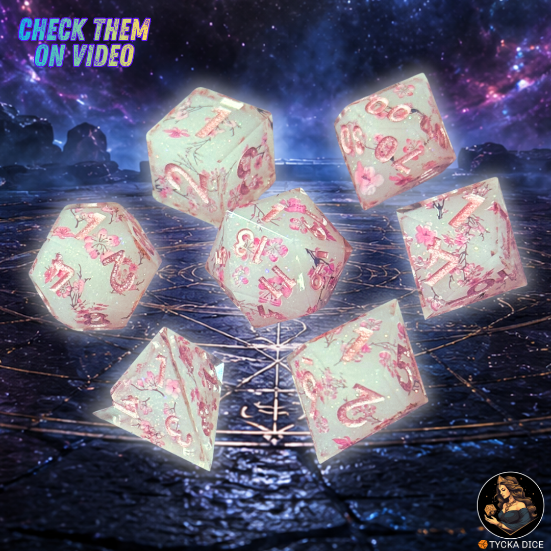 Legend Dice - Sakura RPG Dice Set | TYCKA DICE