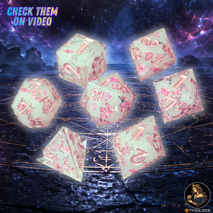Legend Dice - Sakura RPG Dice Set | TYCKA DICE