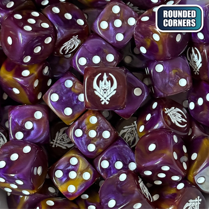 Shadeborn Dice Set — sci-fi wargame dice, rounded corners | TYCKA DICE