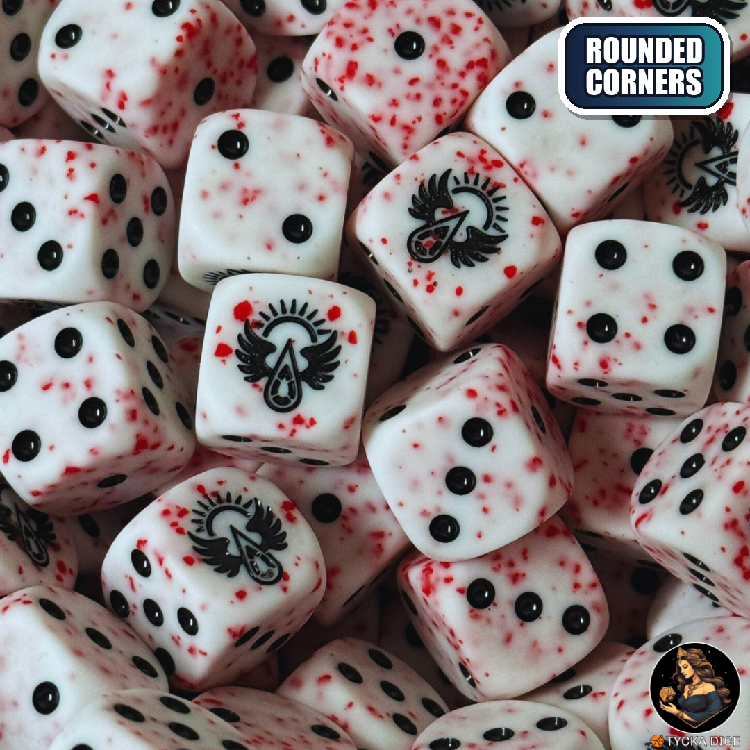 Solar Wings Dice Set — sci-fi wargame dice, rounded corners | TYCKA DICE