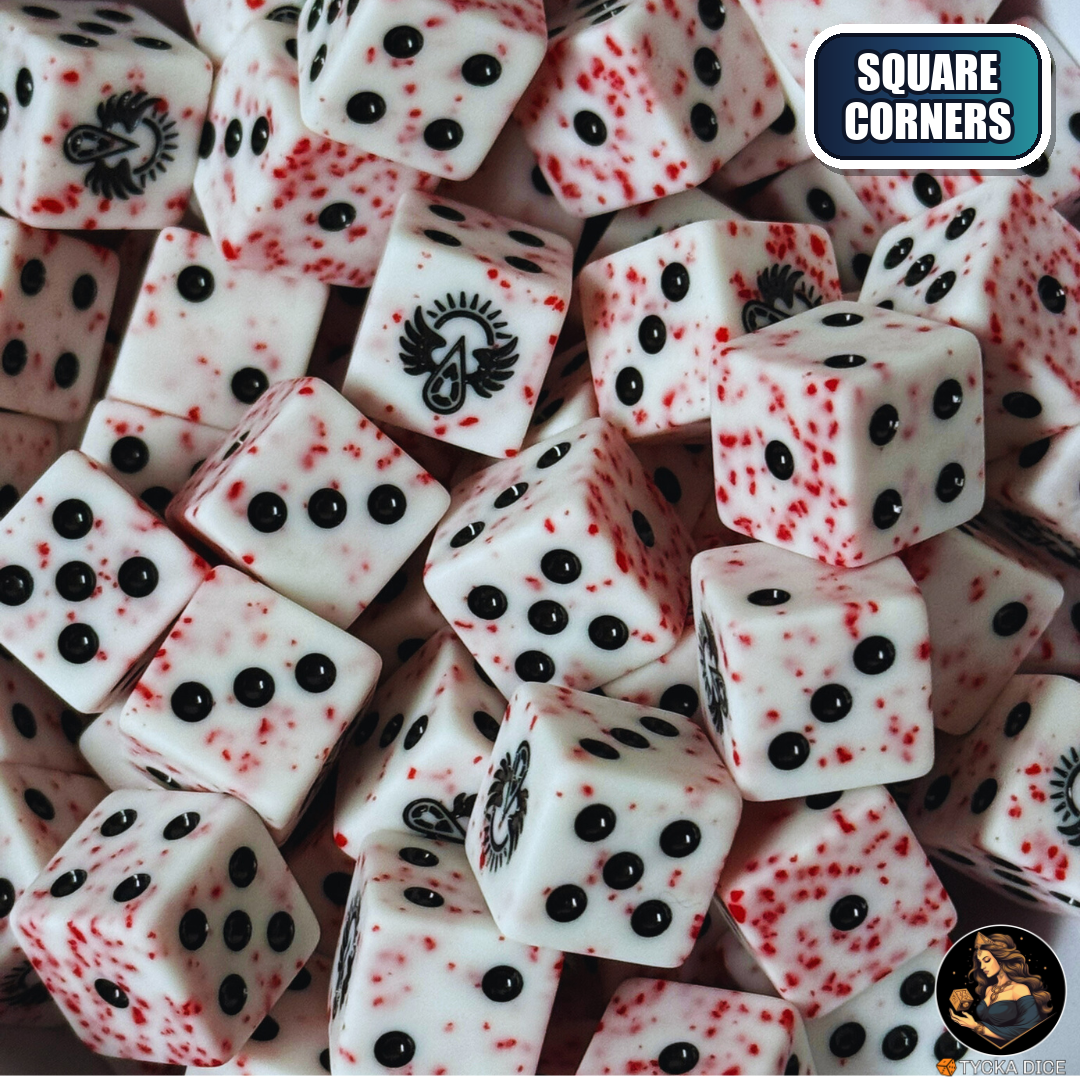 Solar Wings Dice Set — sci-fi wargame dice, square corners | TYCKA DICE