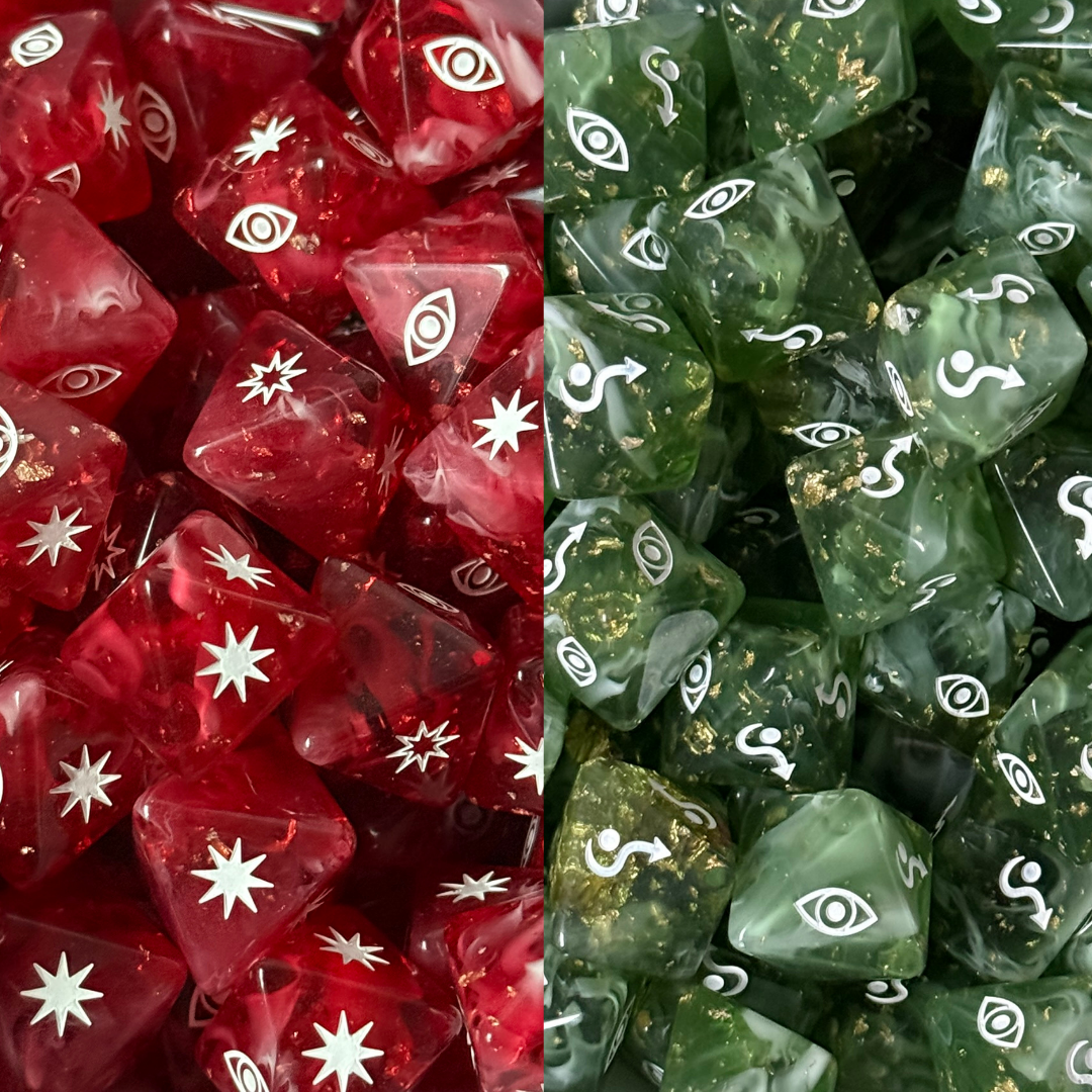 Starfighter Combat Dice Set — sci-fi dogfight D8 dice | TYCKA DICE