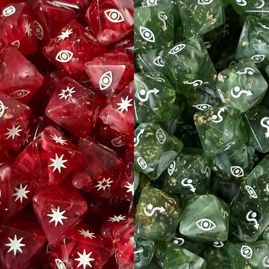Starfighter Combat Dice Set — sci-fi dogfight D8 dice | TYCKA DICE