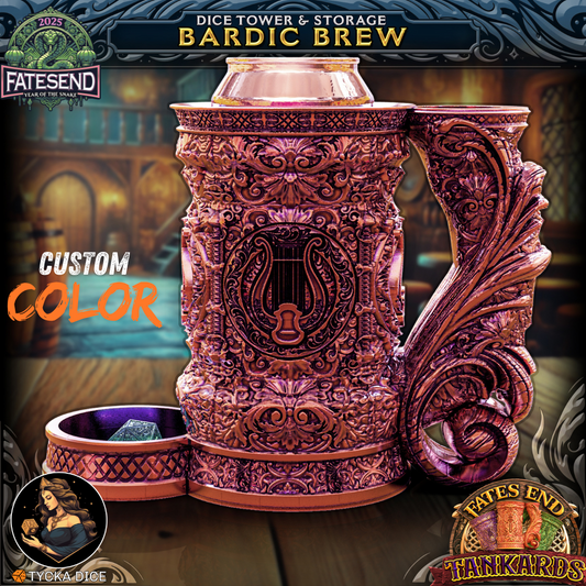 3D printed tankard dice tower – Bard