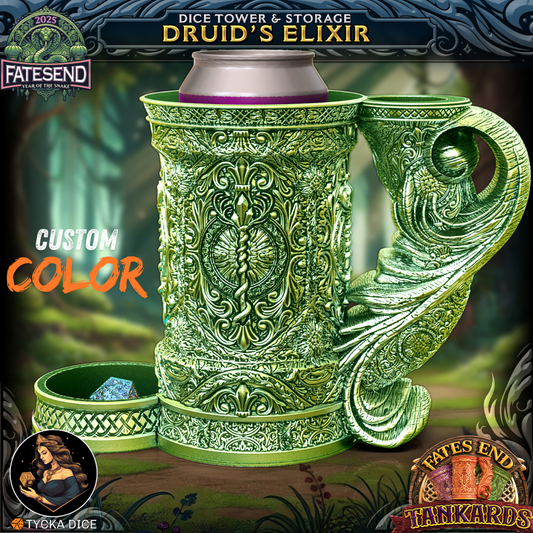 3D printed tankard dice tower – Druid