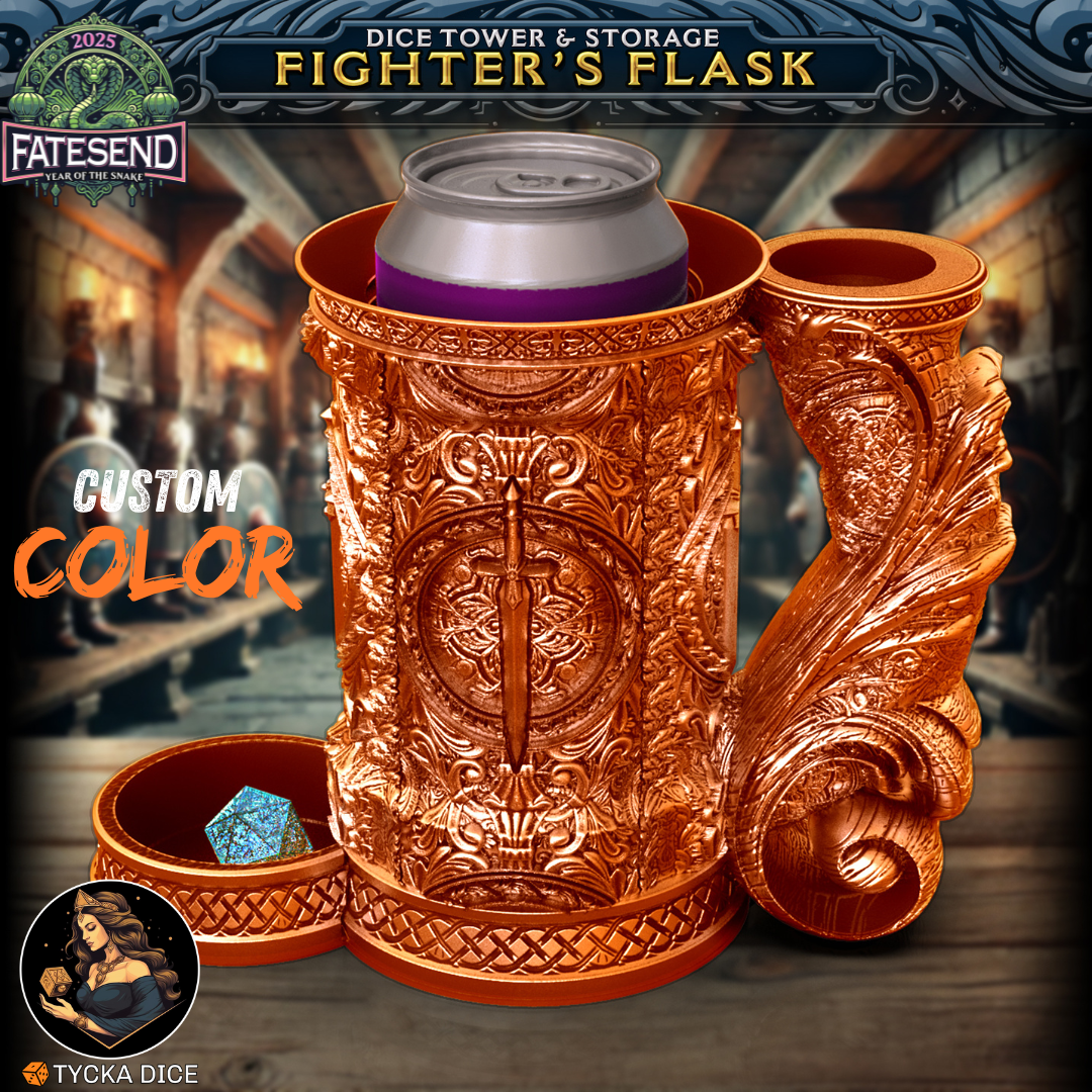 3D printed tankard dice tower – Fighter