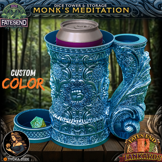 3D printed tankard dice tower – Monk