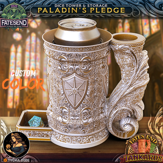 3D printed tankard dice tower – Paladin