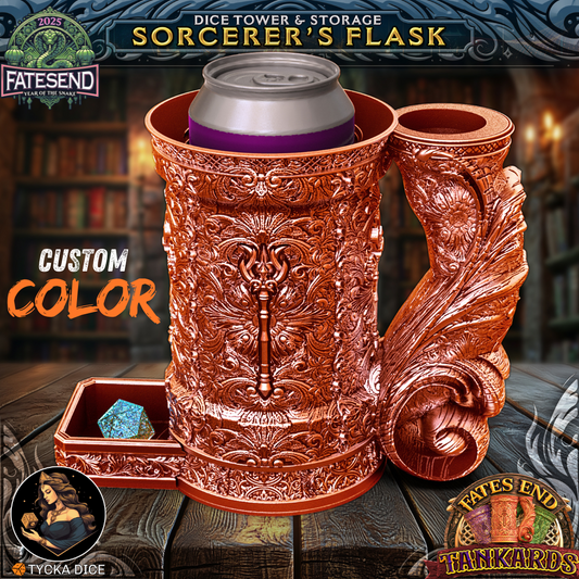 3D printed tankard dice tower – Sorcerer