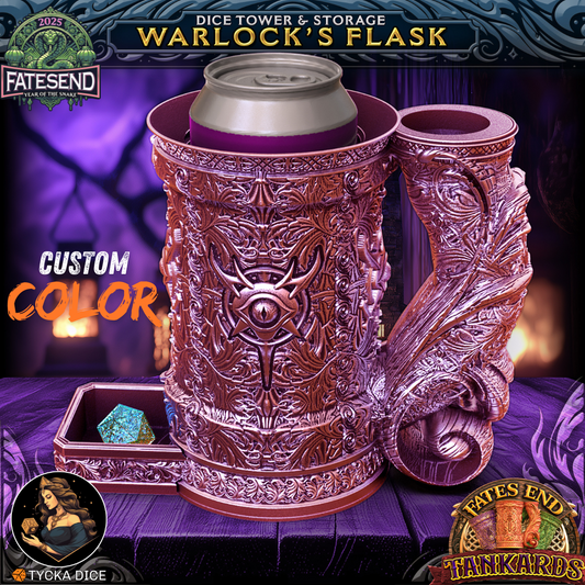 3D printed tankard dice tower – Warlock