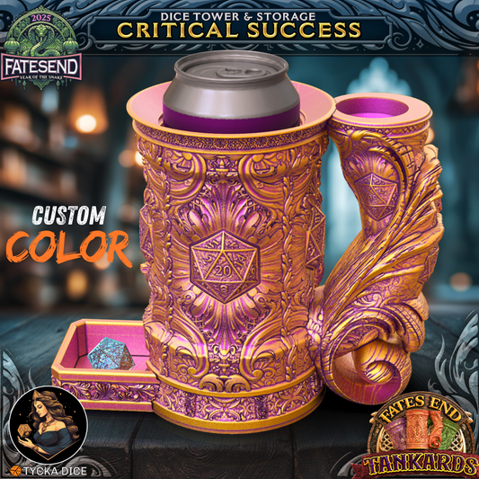 3D printed tankard dice tower – Crit