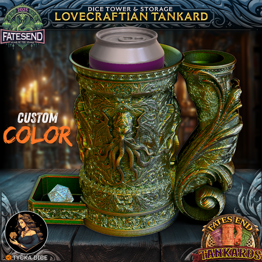 3D printed tankard dice tower – Lovecraftian