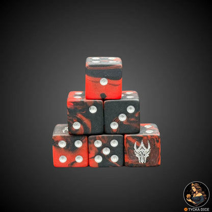 The Dark King dice – collectible matte villain-themed fantasy set
