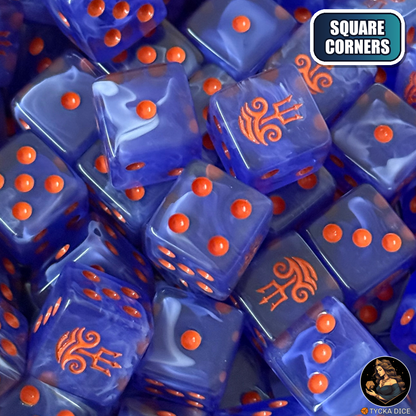 Tideborn Dice Set — wargame dice, square corners | TYCKA DICE