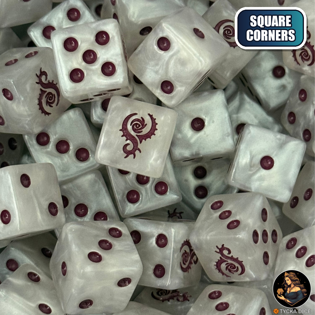 Veilborne Dice Set — sci-fi wargame dice, square corners | TYCKA DICE